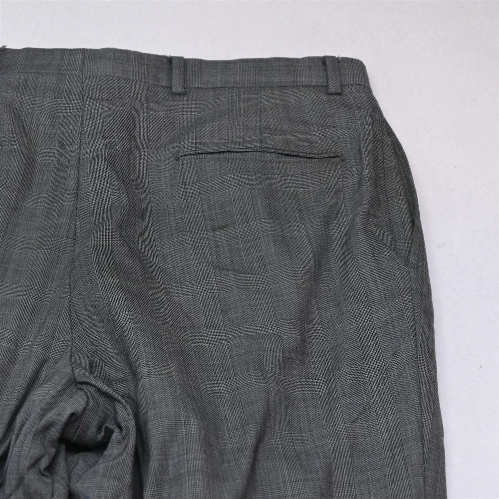 Austin Reed 44R 36x30 Gray Glenn Check Wool Mens Jacket Pants Suit